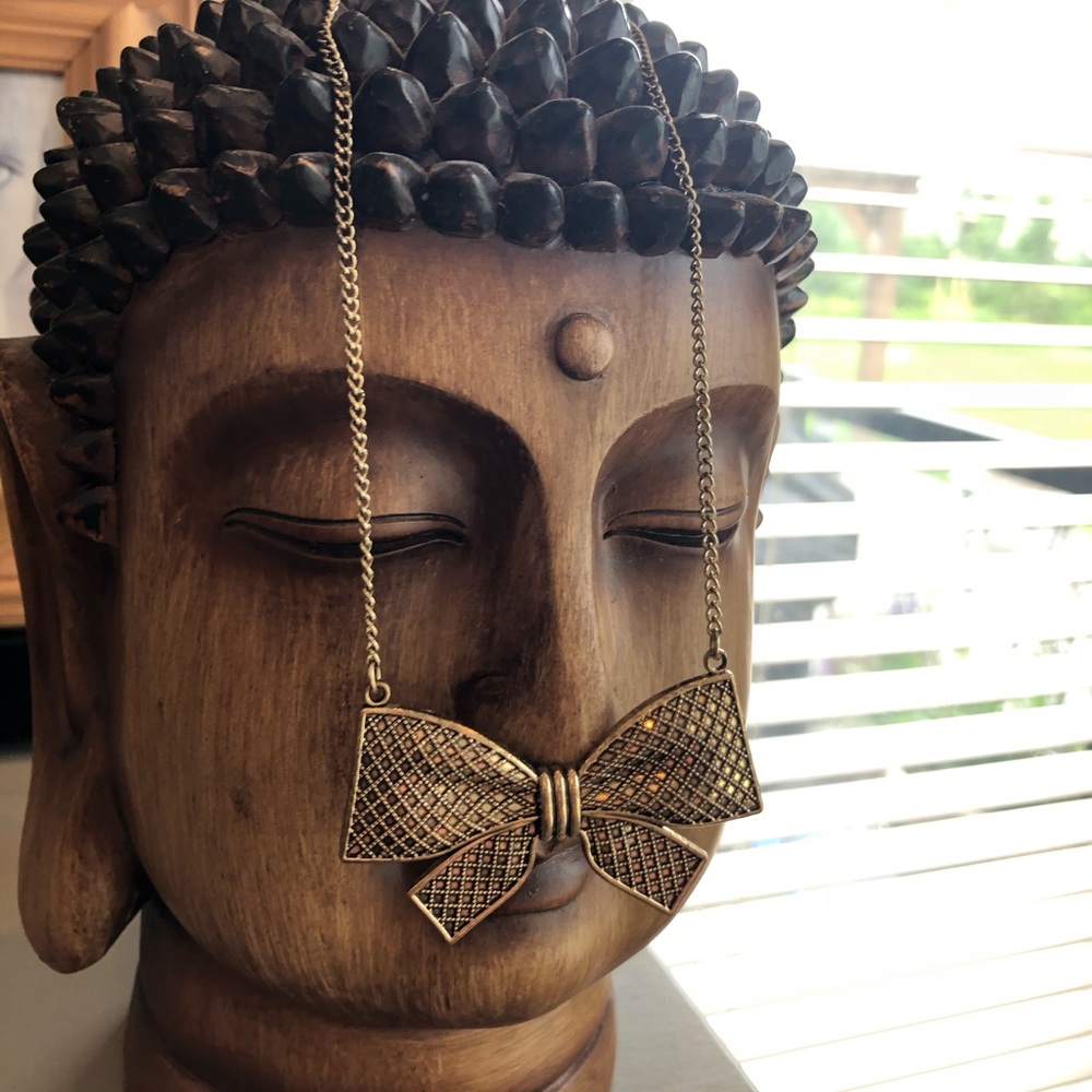 Gorgeous bow ribbon necklace